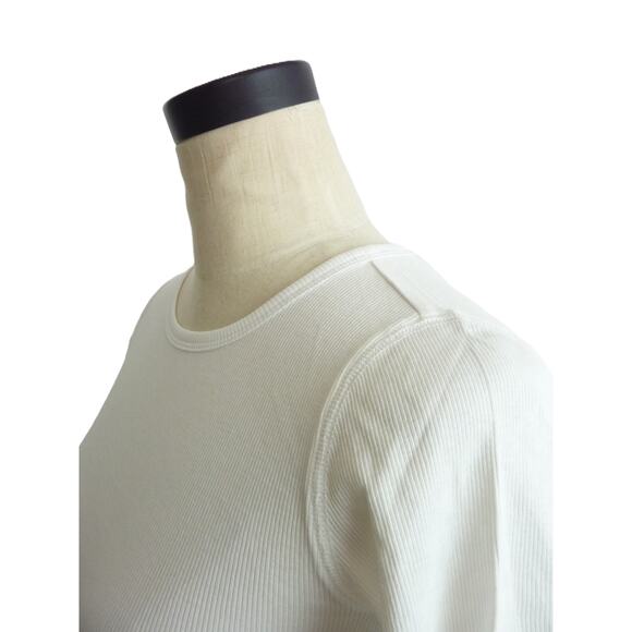 NWT Everlane Mico Rib White Top Tee Size XS - Picture 4 of 6